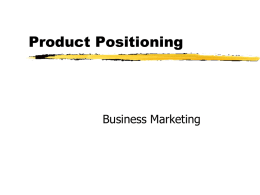 Marketing Strategy: Strategies, Positioning, and