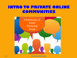 Guide to Private Online Communities