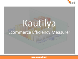 Kautilya Manufacturing Efficiency Measurer - Open-soft