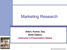 Marketing Research