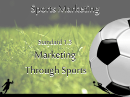 1.3 Marketing Through Sports