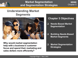 Segmentation Strategies