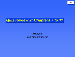 Review of Quiz 2