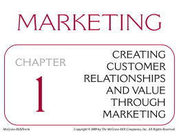 Chapter 1a Creating Customer Relationshipsx