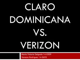 Claro Dominicana vs Verizon