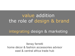 Intergrating Design and Marketing