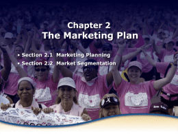 Marketing Planning - Wando High School