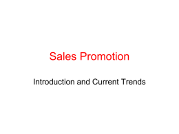 what is sales promotion?