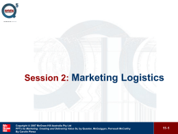 Session 2 Marketing Logistics