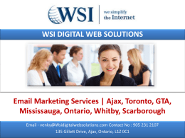 Email Marketing Services Ajax, Toronto, GTA