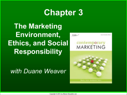 The Marketing Environment Chp3