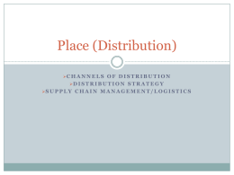 Place (distribution) Powerpoint