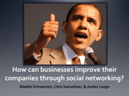 How can businesses improve their companies through social