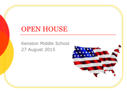 open house - Kenston Local Schools