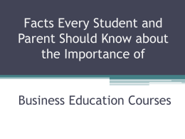 Facts About Business Education PowerPoint