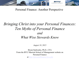 Ensign - BYU Personal Finance