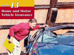 chapter 13: home/auto insurance