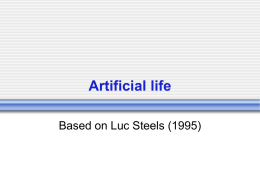 The Artificial life approach - LIRIS