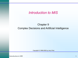 Introduction to MIS Chapter 9