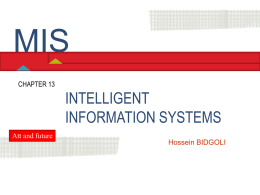 Chapter 13 Intelligent Information Systems
