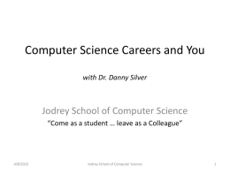 Computer Science Careers and You