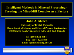 Integrating the Mine and Mill - Lessons from