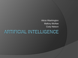 PowerPoint Presentation - History of Artificial Intelligence