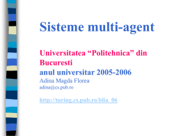Multi-Agent Systems - AI-MAS - Universitatea Politehnica