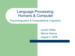 How Humans Process Language