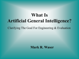 What Is Artificial General Intelligence?