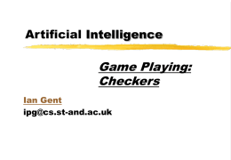 Artificial Intelligence - University of St Andrews