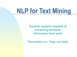 NLP for Text Mining - University at Buffalo