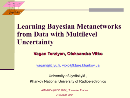 Learning Bayesian Metanetworks