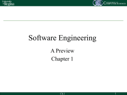 Software Engineering - University of Regina