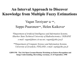 An Interval Approach to Discover Knowledge from Multiple
