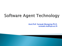 Software Agent Yechnology