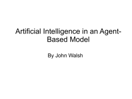 Artificial Intelligence in an Agent