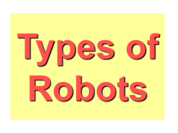 Types of Robots - Web Services Overview