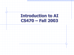 What is AI? - BYU Computer Science Students Homepage Index