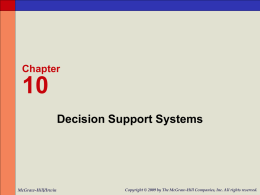 10-25 Using Decision Support Systems