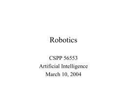 Robotics - People.cs.uchicago.edu