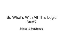 So What`s All This Then About Logic?