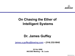 On Chasing the Ether of Intelligent Systems