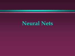 Lecture 11: Neural Nets