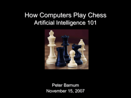 How computers play chess