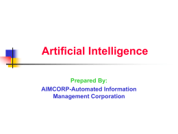 Artificial Intelligence - Automated Information Management