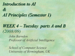 Tuesday parts A and B: Lecture and Exercises