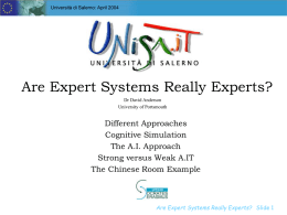 Are Expert Systems Really Experts?