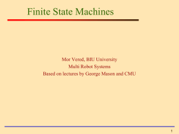 Finite State Machines and Their Testing