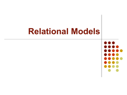 Relational Models